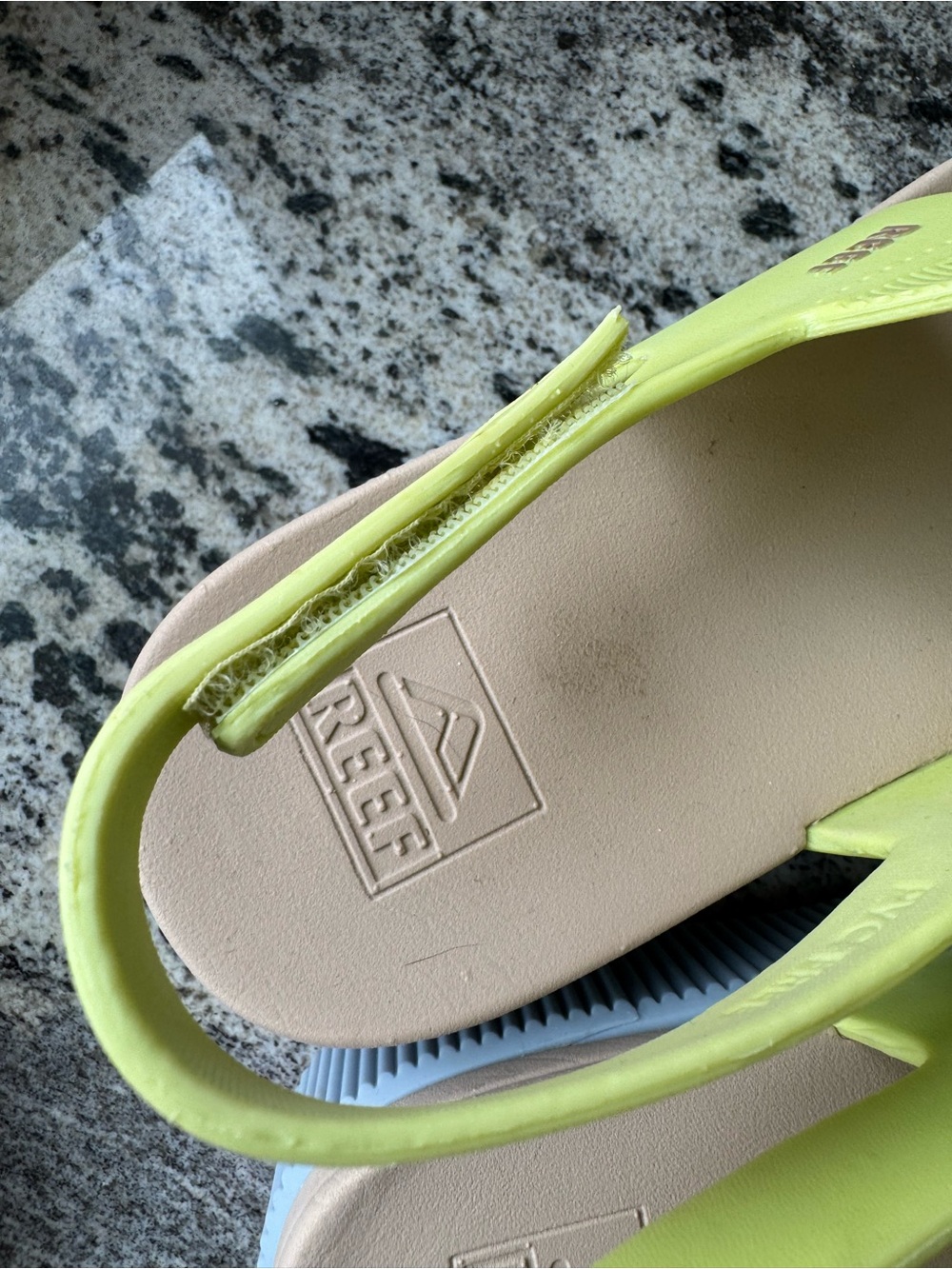 Reef water vista higher platform sandal in Meringue. Size 8. EUC. - Picture 7 of 9
